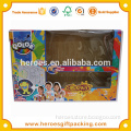 Trade Assurance Customized Foldable Storage Box Corrugated Paper Toy Packaging Box with Clear Window